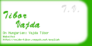 tibor vajda business card